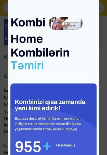 avtomobil yuma aparatlari: Kombi ustasi kombi təmiri kombi yuyulması kombi yuma kombi