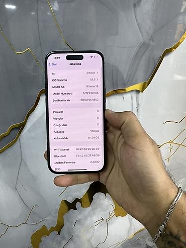 IPhone 15, 128 GB, Qara