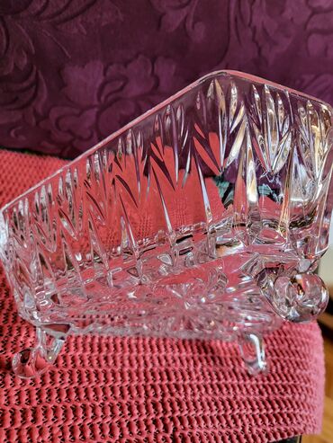 Ostalo posuđe: Bombonijera nova,kristal Zajecar 70te. Bombonijera kristalled — 18