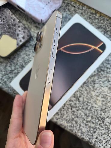 Техника и электроника: IPhone 16 Pro Max, Б/у, 256 ГБ, Золотой, Зарядное устройство, Чехол, Кабель, 91 % — 3