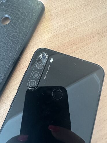 телефоны бу редми: Redmi, Redmi Note 8, Колдонулган, 64 ГБ, түсү - Кара, 2 SIM