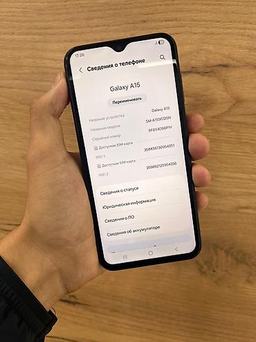 чехол на самсунг а6: Samsung Galaxy A15 (модель SM-A155F/DSN), темно-синий. Характеристики — 3