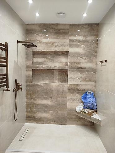 hamam dizaynlari: Xüsusi duş zonaları və hamam kafel işləri – professional xidmət — 1