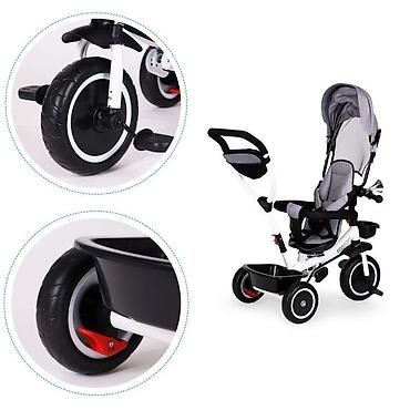 flo clo: TRICIKL SA ROTIRAJUĆIM SEDIŠTEM 360 ECOTOYS – GRAY Funkcionalan — 5
