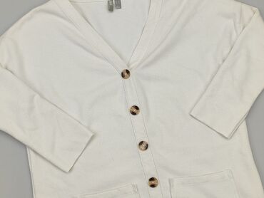 białe t shirty dekolt v: Kardigan, Asos, L, stan - Dobry