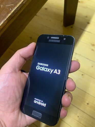 samsug a24: Samsung Galaxy A3 2017, 16 GB, rəng - Qara, Zəmanət, Qırıq, Barmaq izi