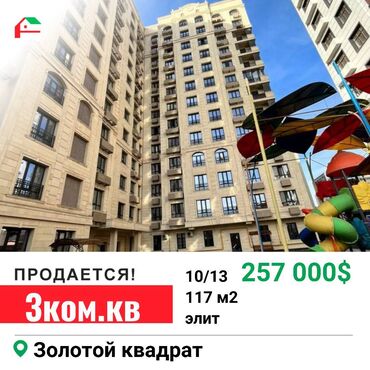 Продажа квартир: 3 комнаты, 117 м², Элитка, 10 этаж, Евроремонт