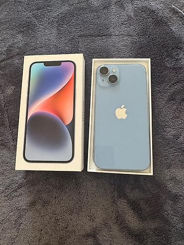 IPhone 14, 128 GB, Mavi, Simsiz şarj, Face ID lalafo.az -da IPhone 14, 128 GB, Mavi, Simsiz şarj, Face ID