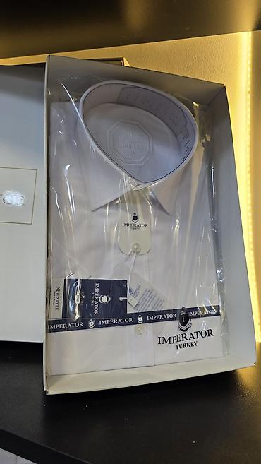 Kişi geyimləri: Imperator Turkey kişi köynəyi - Rəng: ağ - Model: Regular Fit - Yaxa — 1