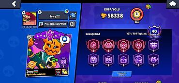 tebii daş: Brawl Stars hesabı – yüksək səviyyəli və kosmetik skinlərlə dolu - — 8