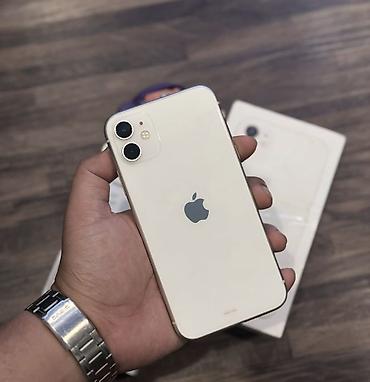 IPhone 11, 128 GB, Ağ, Zəmanət, Simsiz şarj, Face ID lalafo.az -da IPhone 11, 128 GB, Ağ, Zəmanət, Simsiz şarj, Face ID