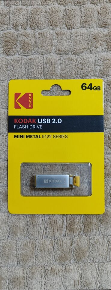 Digər kompüter aksesuarları: 100% Orginal Kodak UBS 2.0 Pen Dirive H2testw 64 GB K122 Metal USB