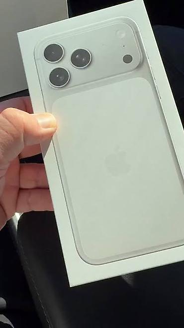 IPhone 17 Pro Max, 256 GB, Ağ, Zəmanət, Barmaq izi, Simsiz şarj