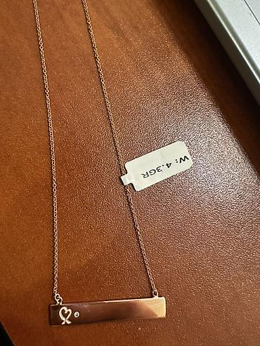 Boyunbağılar: Boyunbağı, Tiffany, Çəhrayı qızıl, 750 Əyar, 4 g — 1