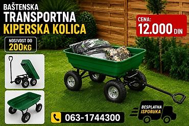 Alati i mašine: Baštenska transportna kiperska kolica - Kapacitet nosivosti: do 200 — 1
