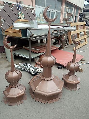 Digər dam örtükləri: Məhsul: Dekorativ dam fiquru (güllə/şpilyo) və qübbə başlığı Təsvir — 10