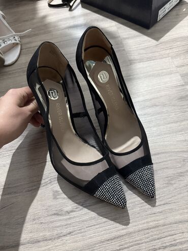 Туфли: Туфли, 39, River Island, Новый, цвет - Черный, Самовывоз