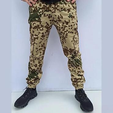 Ostale pantalone: Muške taktičke cargo pantalone – Flecktarn kamuflaža - Uzorak — 4
