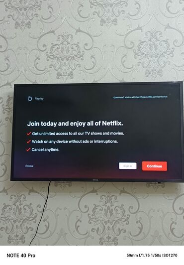 samsung uhd 125 cm: İşlənmiş Televizor Samsung Led 43" FHD (1920x1080), Ünvandan götürmə, Ödənişli çatdırılma