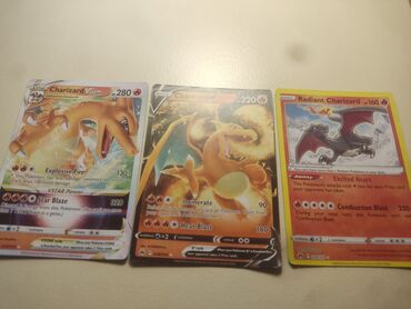 Άλλα: Pockemon Cards Radiant Charizard, Charizard V, Charizard Vmax Πόκεμον