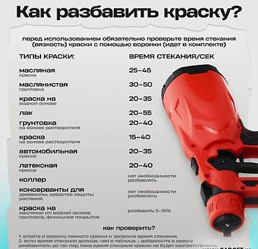 обагриватель пушка: Аккумуляторный краскопульт Spray Gun 21V Купить в Бишкеке — — 9