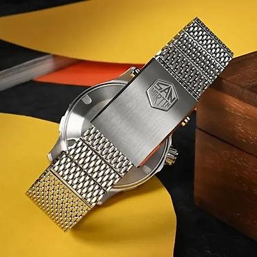 Ručni satovi: San Martin SN085-B - 39.5mm - Siva - Seiko Automatik SN35 — 12