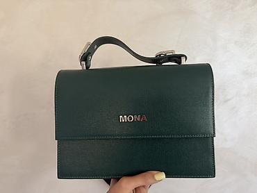 x88 pro x5m: MONA ženska torba – tamnozelena, elegantnog, čvrstog rectangularnog — 4