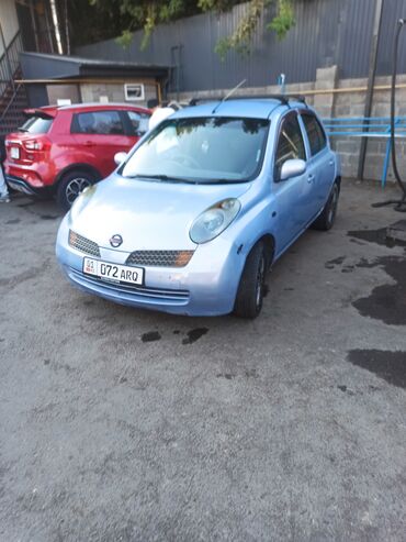 marc: Nissan March (K12), 5‑дверный хэтчбек, голубой цвет. Основные