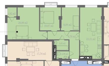 жк теплый стан: 3 комнаты, 80 м², Элитка, 7 этаж, ПСО (под самоотделку)
