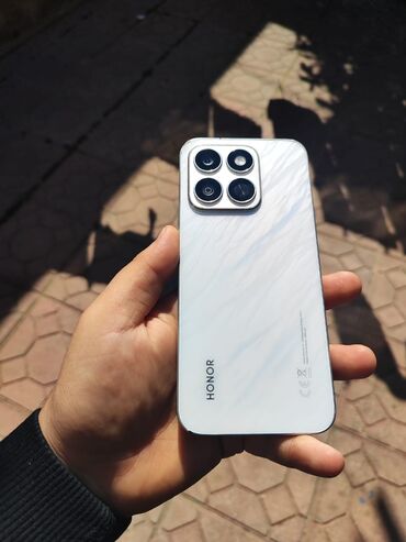 poko x7 pro: Honor X8c, 128 GB, rəng - Ağ, İki sim kartlı, Face ID, Barmaq izi