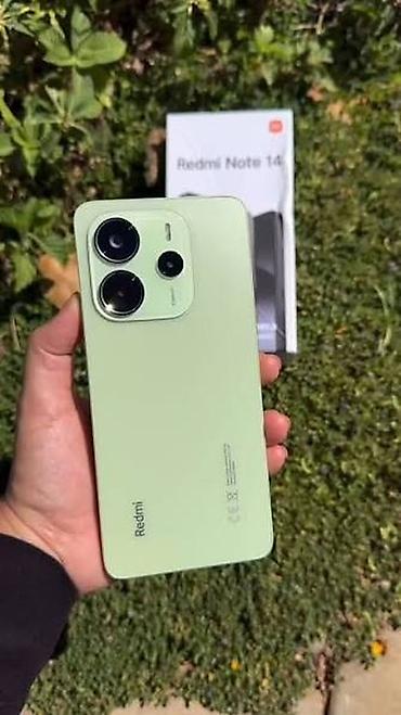 note 2: Redmi, Redmi Note 14, Б/у, 256 ГБ, цвет - Зеленый — 1
