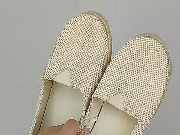 camargue marka: Damskie espadryle TEX, rozmiar 40 - Kolor: beżowy w drobną kratkę — 5