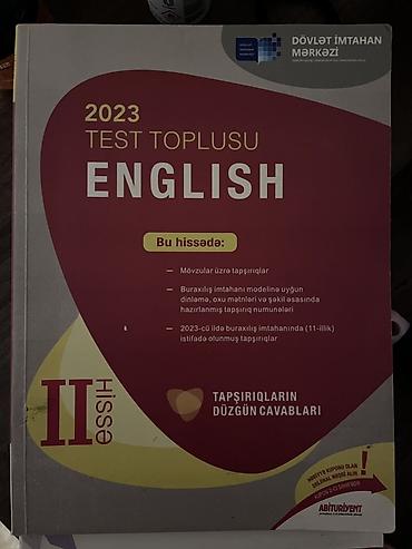 mətn pdf: İngilis dili Testlər 11-ci sinif, DİM, 2-ci hissə, 2023 il — 1