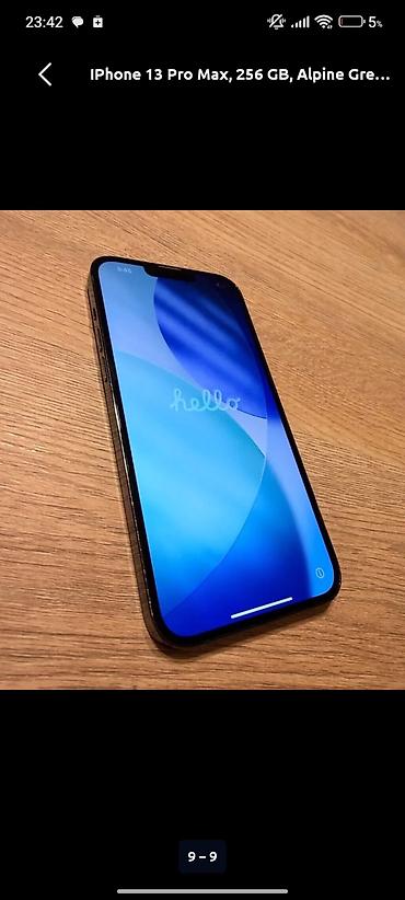 Apple iPhone: IPhone 13 Pro Max, 256 GB, Alpine Green — 9