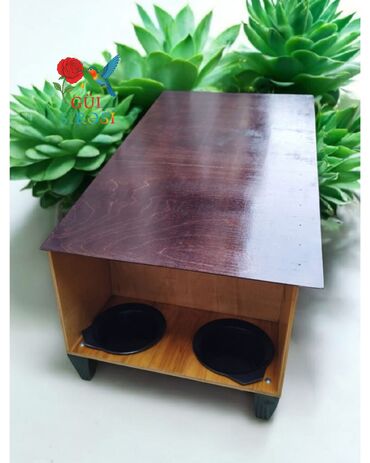 Yuvalar: Taxta pişik evi – “Burada yerim rahatdır” yazılı - Material — 29