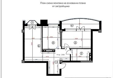 Продажа квартир: 2 комнаты, 82 м², Южная Магистраль Элитка, 3 этаж, ПСО (под самоотделку) — 4