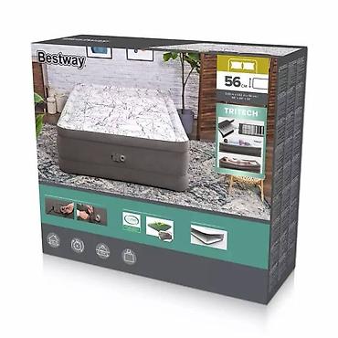 Матрасы: Надувной матрас, Новый, Двуспальный, Bestway, Бесплатная доставка, Самовывоз, Платная доставка, длина - 203 см — 3