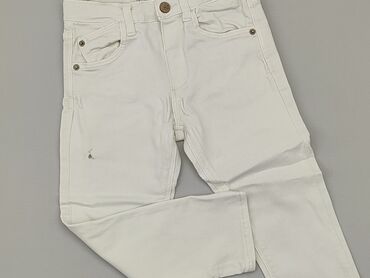 jeansy z bardzo wysokim stanem stradivarius: Spodnie jeansowe, Zara, 3-4 lat, 98/104, stan - Dobry