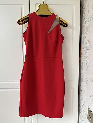 Ziyafət donları: Qırmızı ziyafət/libas - Zərif tünd qırmızı rəngdə uzun ziyafət/libas — 20