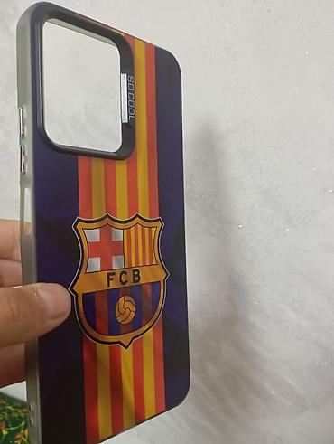 чехлы бу: Чехол для смартфона с эмблемой FCB - Дизайн: клубные цвета и крупный — 1