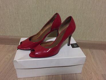 женские туфли с открытым носком: Туфли Keddo, 38, цвет - Красный