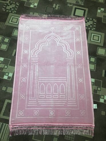 мягкий ковер: Жайнамаз, Новый, Подарочный, цвет - Розовый