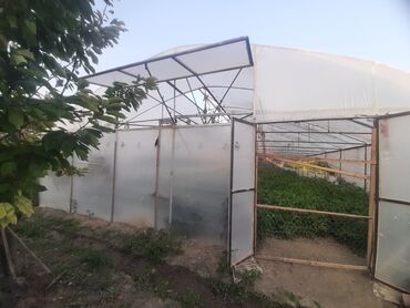 Бочки: Tutulmuşdur. Metal konstruksi şəffaf örtük materialı ilə