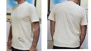 Majice: Men's T-shirt Off-White, bоја - Bež — 1