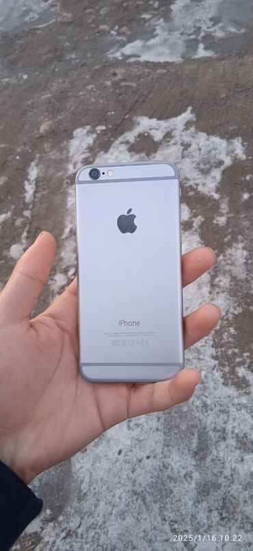 Apple iPhone: IPhone 6, Колдонулган, 16 ГБ, Күмүш, 99 %