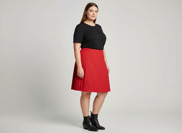 czerwone spódniczka: Spódnica damska, rozmiar 7XL w lalafo.pl czerwone spódniczka: Spódnica damska, rozmiar 7XL