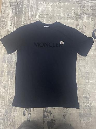 фудбола: Мужская футболка, L, Moncler, Новый, цвет - Черный, Бесплатная доставка — 1
