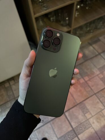 айфон 13 цена ош бу: IPhone 13 Pro Max, Колдонулган, 128 ГБ, Жашыл, 84 %