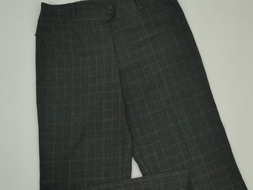 czarne spódnice w białą kratę: Spodnie materiałowe, 2XL, stan - Dobry