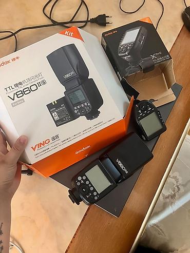 Godox V860II-S TTL Li-ion Speedlite + Godox XPro-S trigger dəsti (Sony